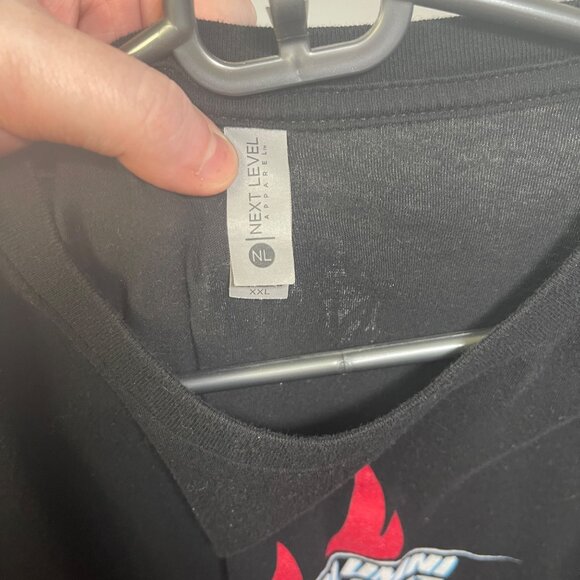 Nets on Fire Mens Alumni Tournament Size XXL Black Tshirt - Picture 3 of 4